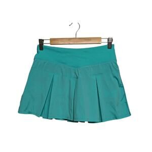 Ivivva Lululemon Girls Athletic Pleated Skirt Tennis Skort Size 14 Aqua Shorts